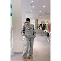 루루가−（米老鼠套装）2025秋冬季新款韩版宽松圆领卫衣➕卫裤创意印花