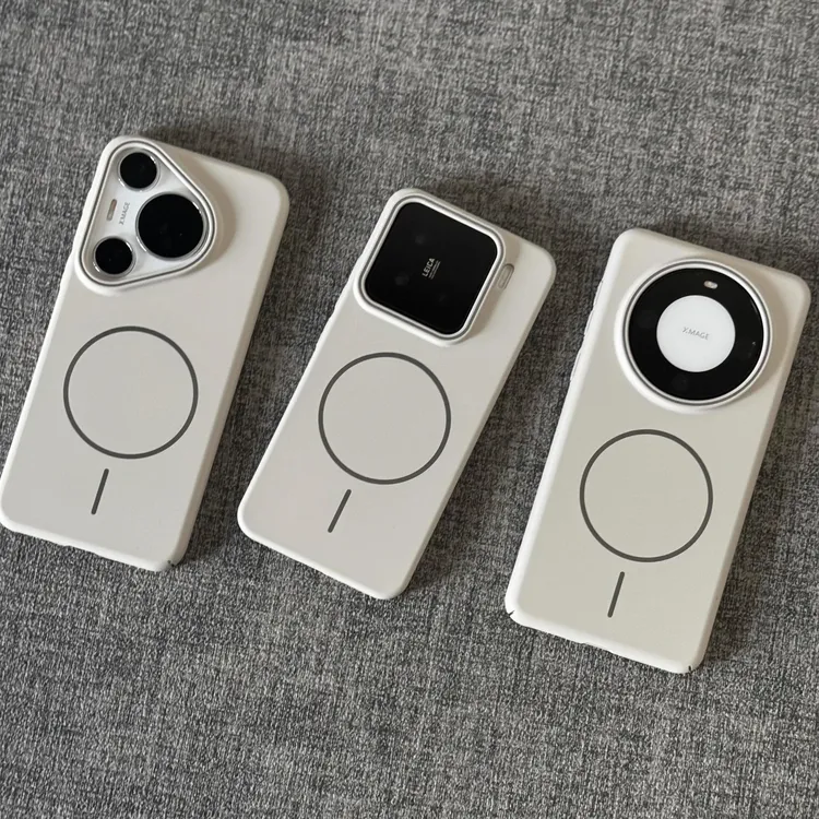 适用苹果OPPO小米Vivo华为手机壳细圈磁吸亚克力柔润手机壳16pro