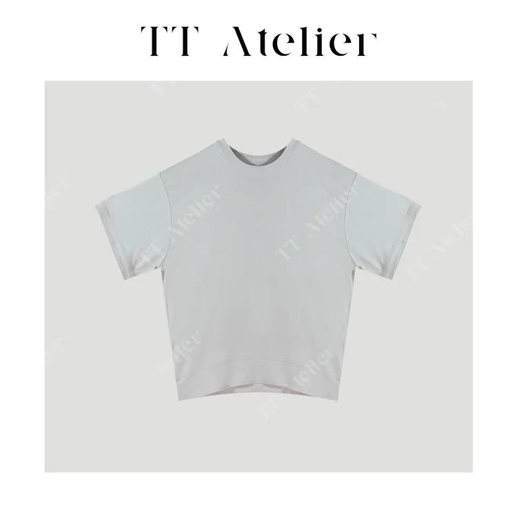 TT设计师【调色师】宽松圆领锁边衣服小众设计感短袖TT250736