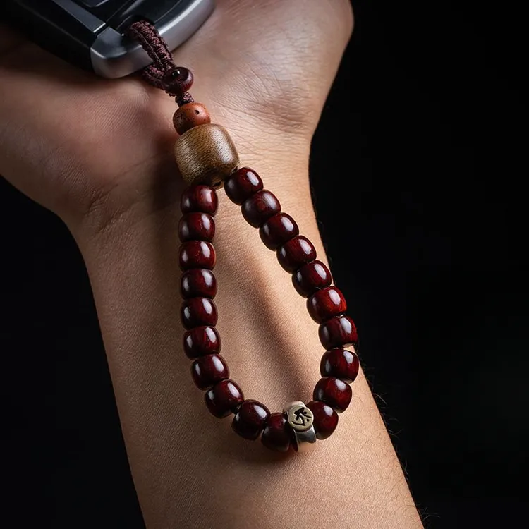 z檀木汽车钥匙扣生肖本命佛钥匙挂件创意挂饰平安链钥匙扣