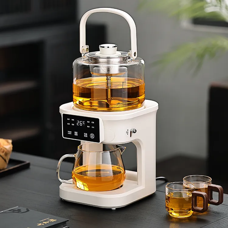 升级纯钛煮茶壶养生壶萃茶蒸汽煮茶器全自动真空喷淋蒸煮上水一体