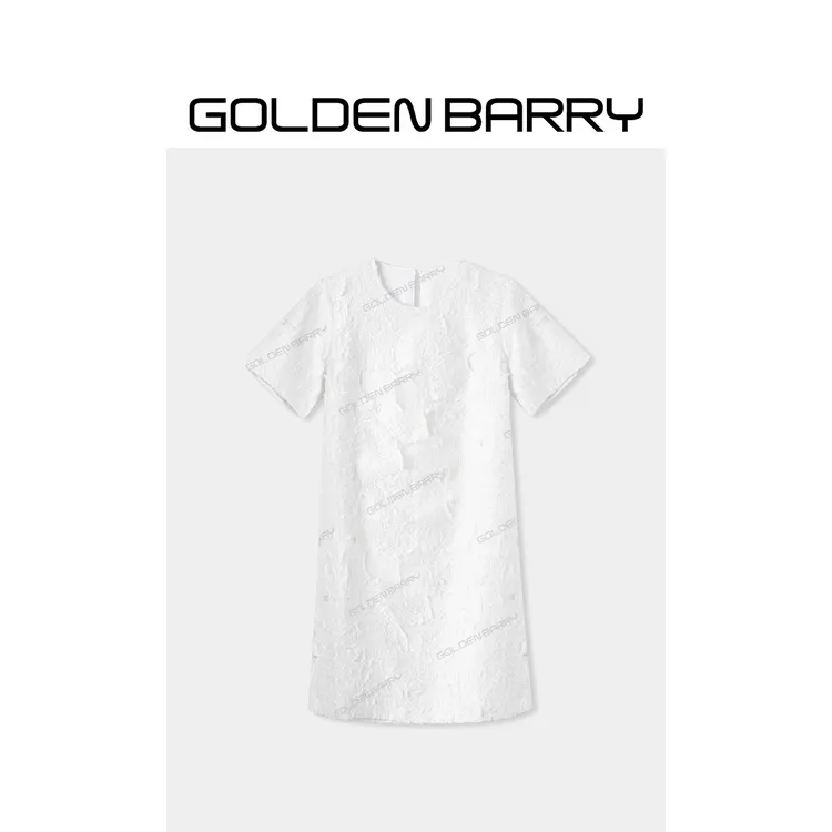 GOLDENBARRY｢浮雕裙｣优雅剪花连衣裙301252