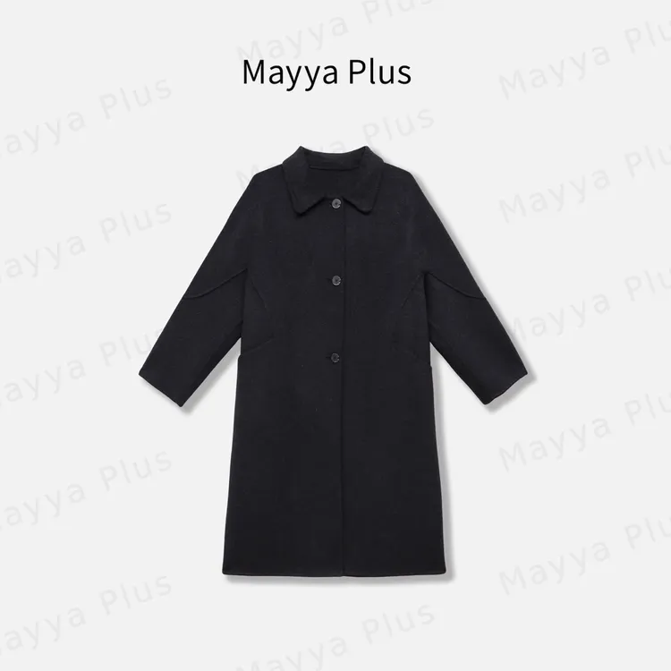 【温哥华】Mayya Plus麦芽定制山羊绒+绵羊毛+莱赛尔大衣32537338