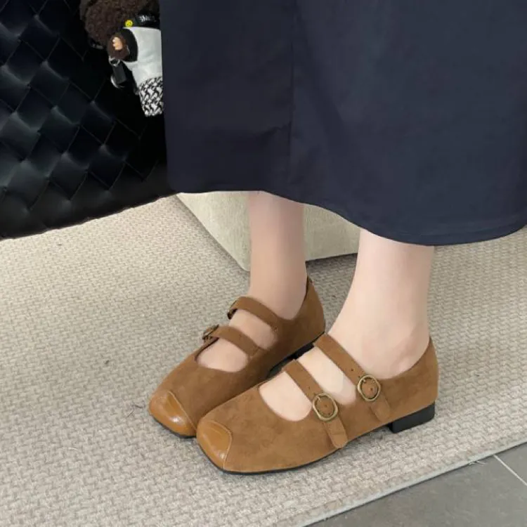 壮帘鞋店玛丽珍鞋 平底鞋复古百搭款