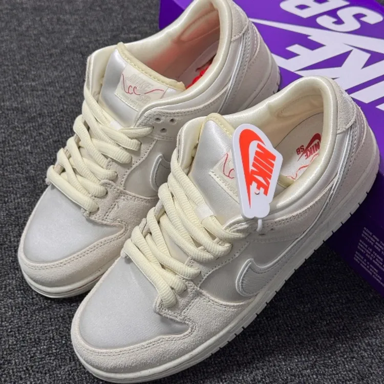 Nike 耐克 Dunk SB Low米白色情人节男女同款ins透气休闲鞋夏季鞋