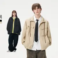 【INXX】潮牌休闲风宽松外套立体大口袋夹克男女同款XRF3141257