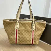95新 GUCCI/古驰 老花托特包yy 1669 6200