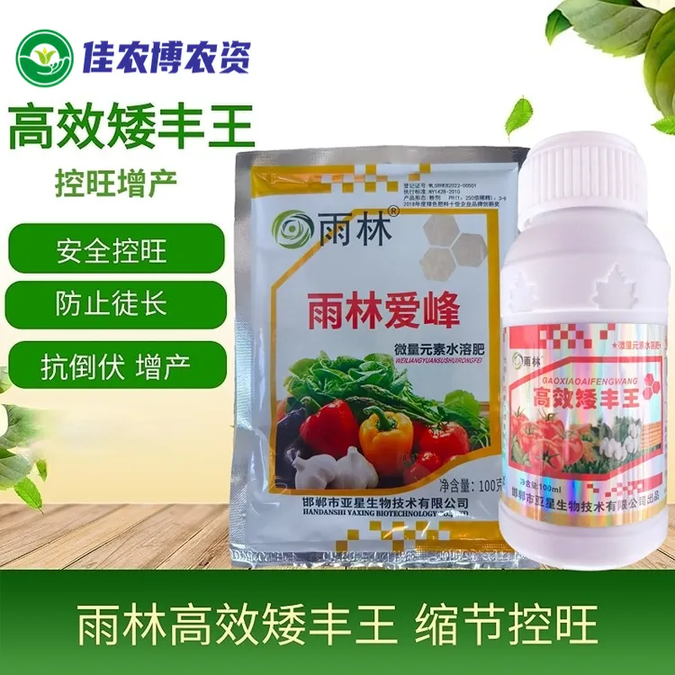 雨林 高效矮丰王 蔬菜防徒长增产安全控旺控梢壮苗促花抗倒伏