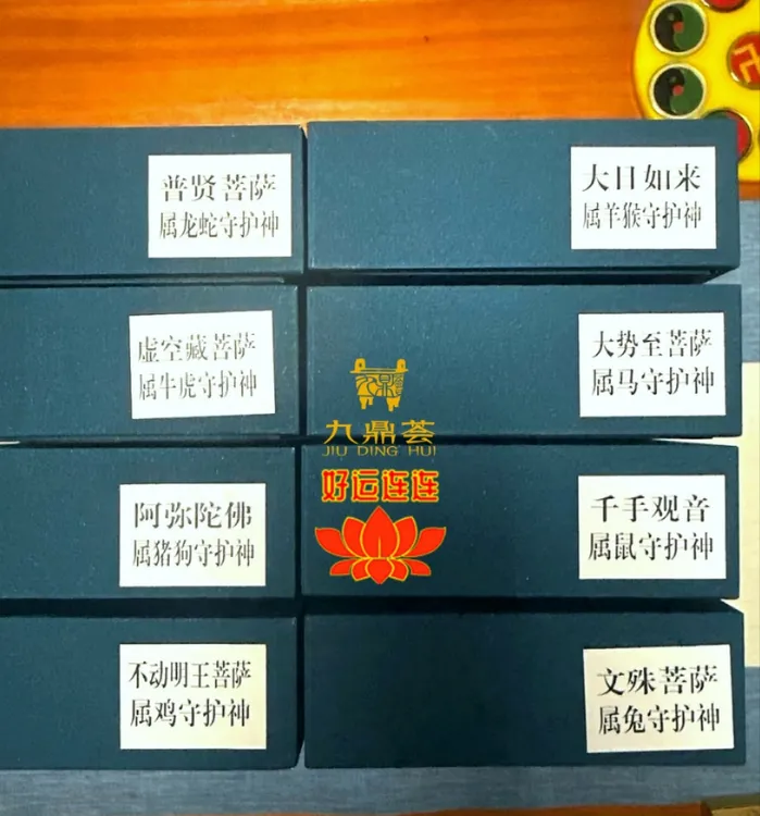 五台山直发本命佛生肖八大守护*神（清凉八宝合香）树脂