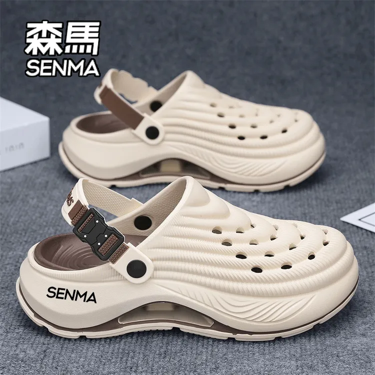 SENMA/森马洞洞鞋男夏季外穿防滑两用包头拖潮牌户外沙滩运动凉鞋