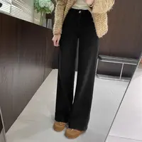 IMFLY金小金自制女装 牛仔裤DYK2866秋冬款显瘦直筒女士牛仔裤子