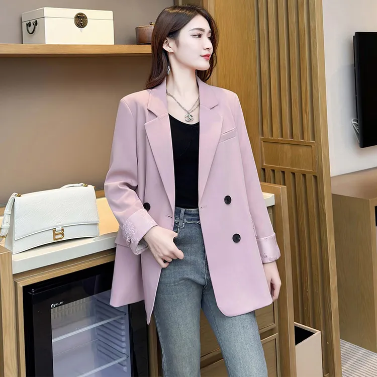 国风西装外套女2025年春季新款时髦洋气宽松显瘦设计感百搭上衣潮