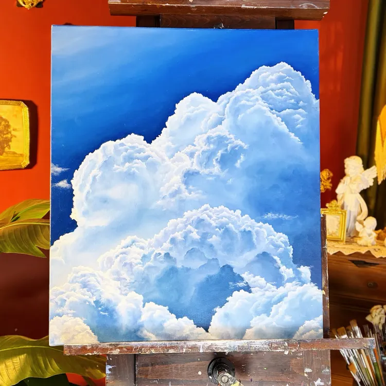 <云思> 60*70cm 布面油画