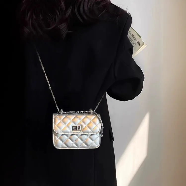 迷你辣妹菱格链条小包包女迷你单肩小方包2025新款小众设计斜挎包