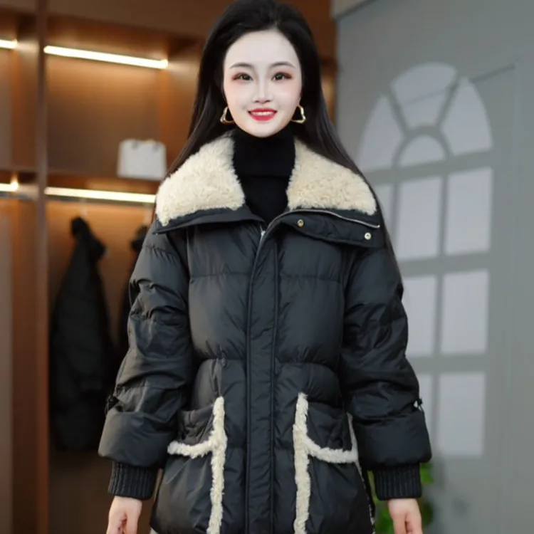 冬季新款时尚保暖显瘦羽绒服M-2XL