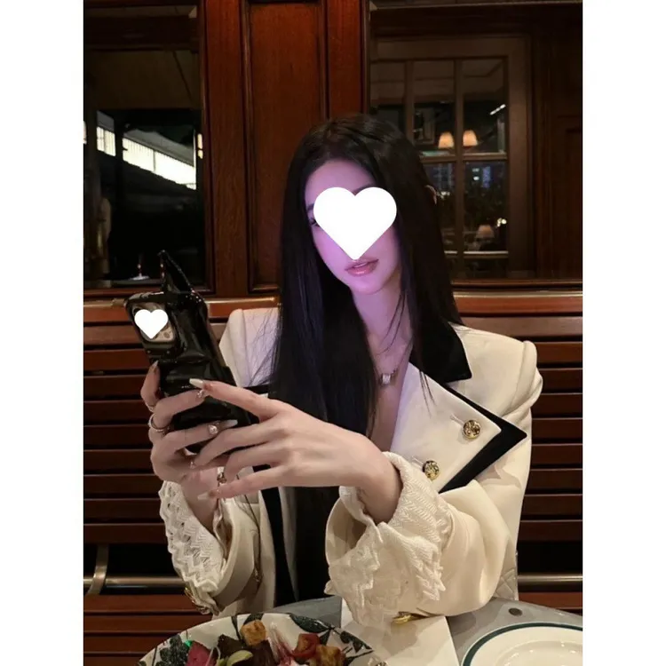 奥特莱斯清仓气质御姐白富美高级感撞色长外套风衣春秋新款韩版宽