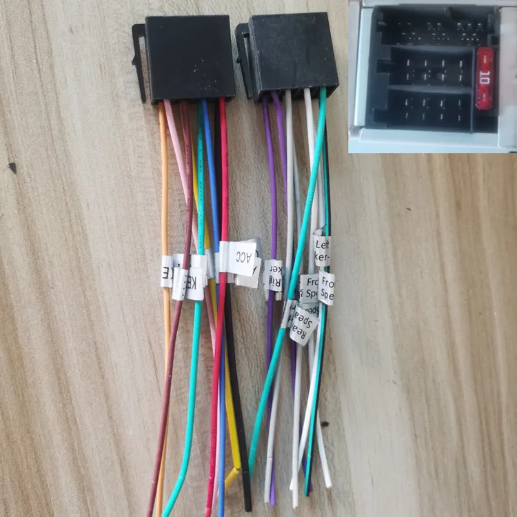 原车载CDDVD大众朗逸宝来桑塔纳捷达瑞纳插头主机ISO尾线改家用