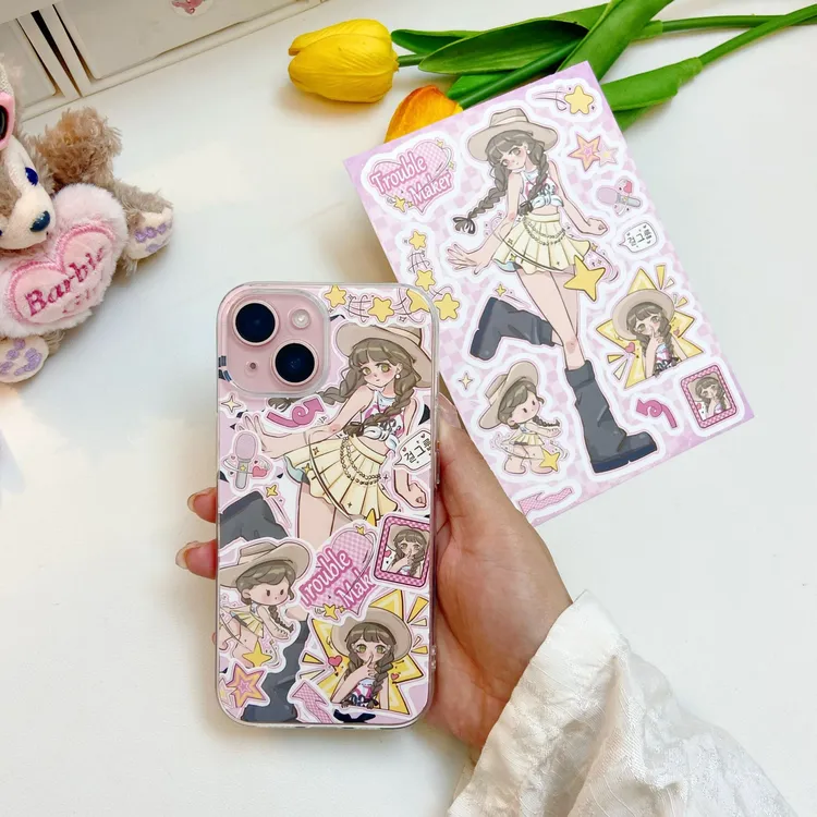 韩系女团kpop贴纸diy手机壳自制咕卡材料包水杯装饰咕卡