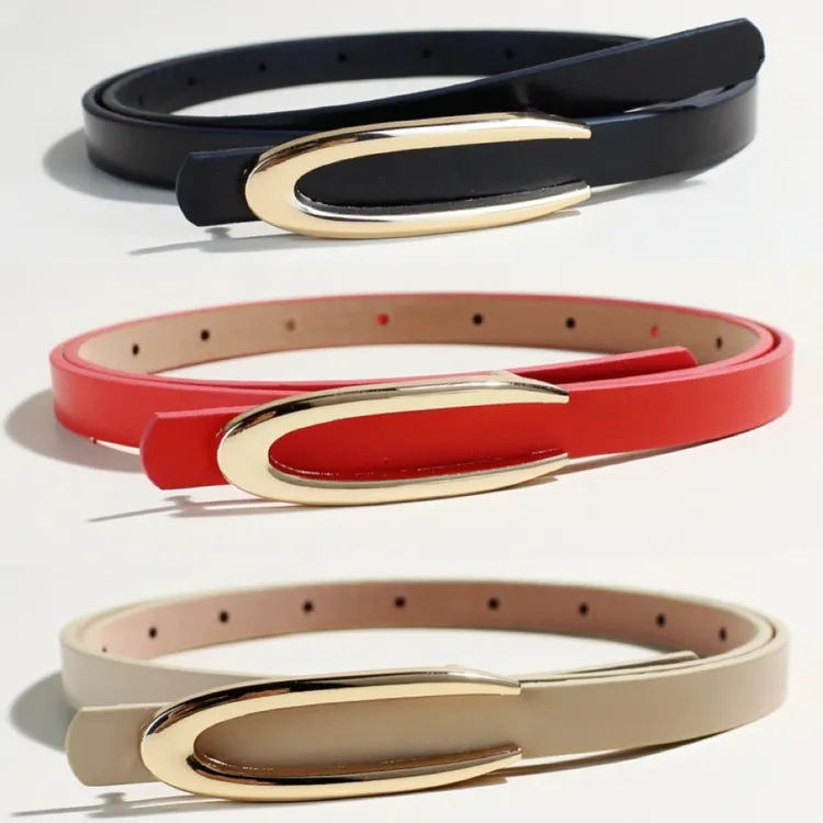 新款女士皮带腰带时尚连衣裙裙子韩版装饰收腰简约平滑百搭裤带