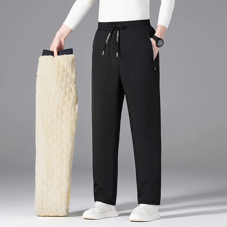 男女同款棉裤冬季外穿防风防水休闲裤加绒加厚保暖百搭雪地裤大码