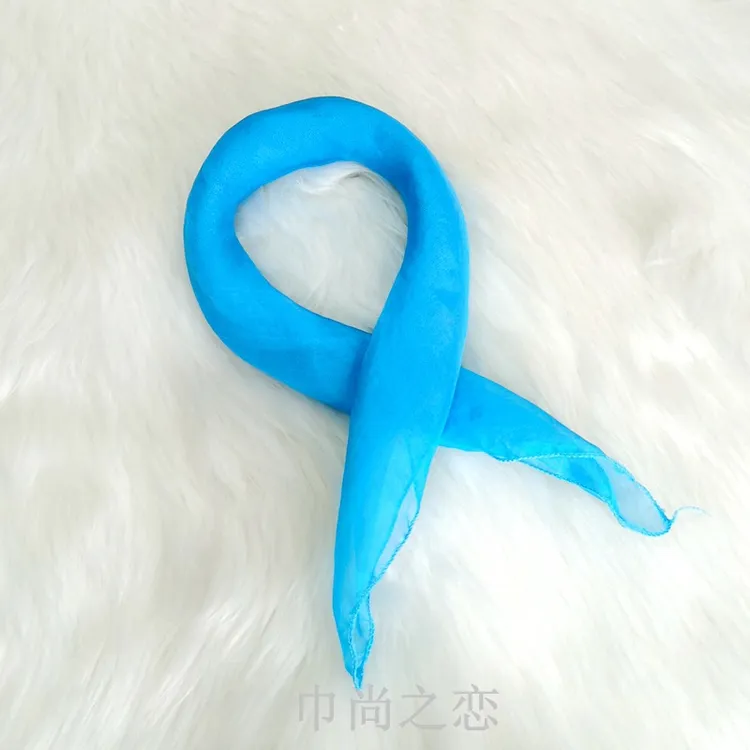 演出巾经典纯色雪纺丝巾夏秋季职业饰领巾纱巾