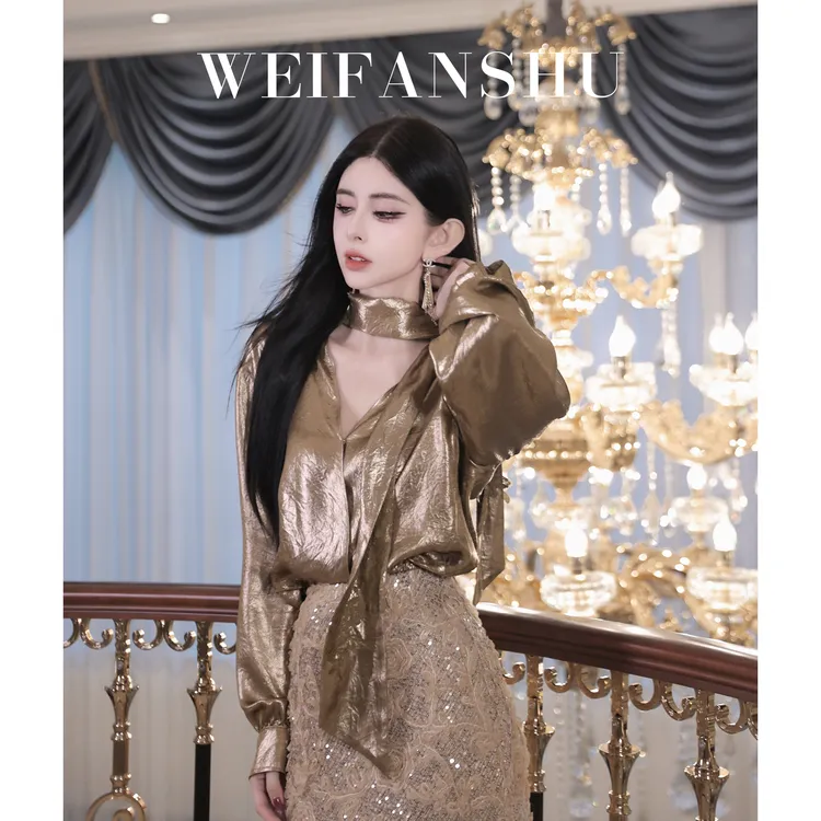 WEIFANSHU/魏凡舒【金箔情书】衬衫