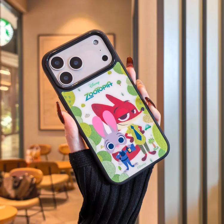 迪士尼 疯狂动物城 适用iPhone17ProMax手机壳高档鎏金防摔16/15