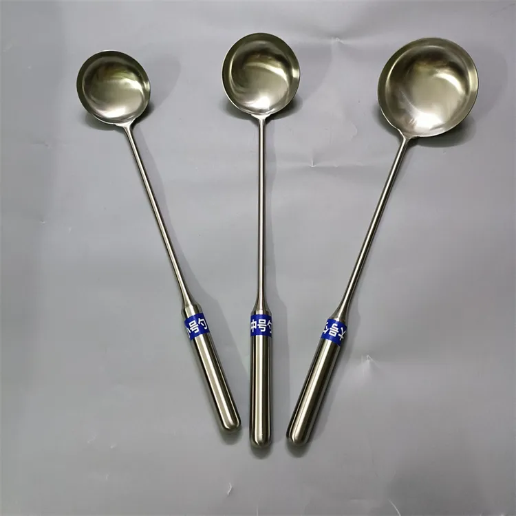 加长不锈钢炒勺不锈钢食堂勺厨房炒菜勺厨师专用炒勺分菜勺加厚