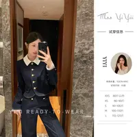 【耶鲁蓝调单件】<YiYiii>小个子时尚气质上衣百搭显瘦高腰长裤