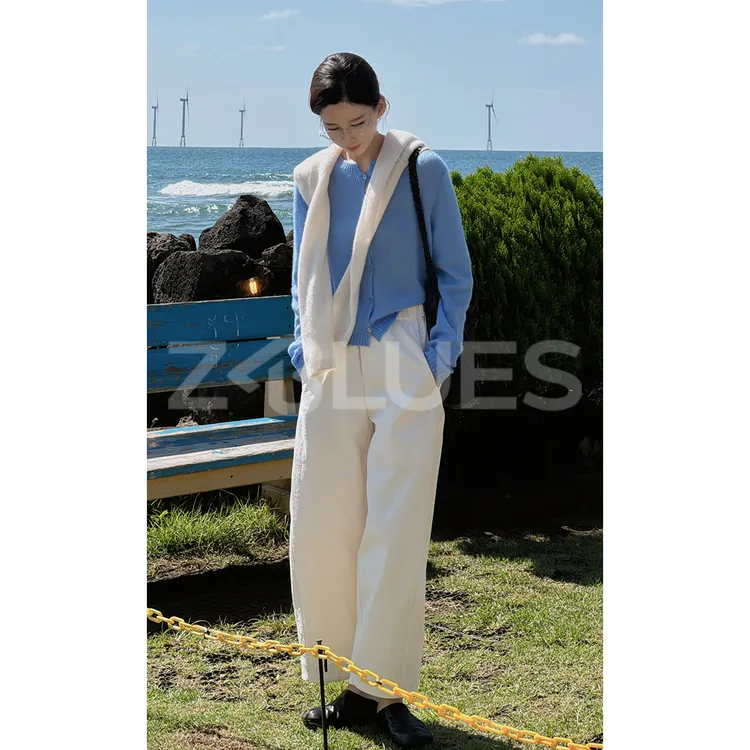 Z.blues【招牌调性】随性松弛感薄款松紧休闲裤YZYLJR9851