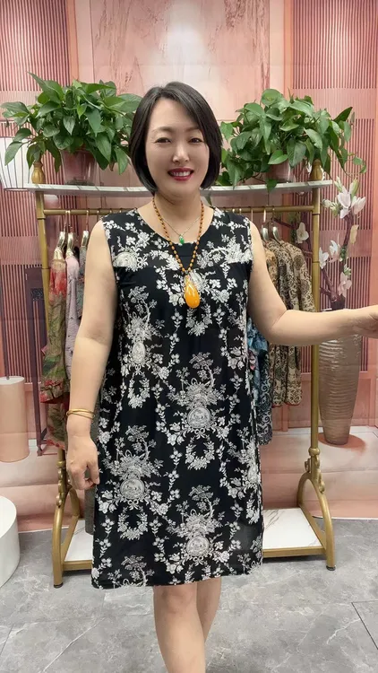 夏季新款砍袖连衣裙