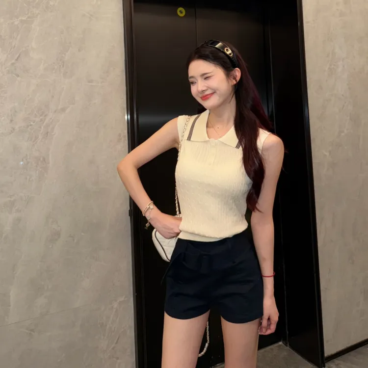 2025夏季新款高腰显瘦包臀短裤小个子外出洋气热裤女装薄款显腿长