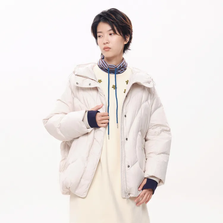 【新】MOVEUP幻走2025冬季.FUN 双重门襟拉链短款羽绒服女3EWD21297