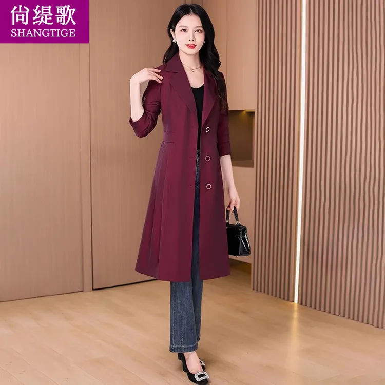 【尚缇歌】杭州意法时尚风衣外套女2025新款早春轻奢时尚洋气高端