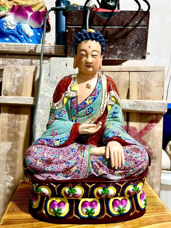 佛祖景德镇陶瓷手工雕刻大日如来佛药师佛释迦摩尼佛阿弥陀佛摆件