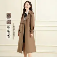 【达人专享】长款风衣秋季通勤时尚百搭气质女式外套GC625019