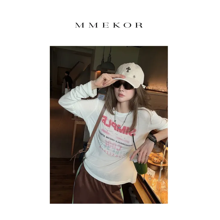 MMEKOR“橡皮糖”罩衫 2025新款活力常青藤休闲上衣 30125