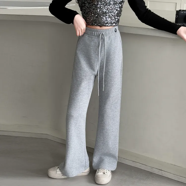 女童喇叭裤春装2025新款洋气儿童休闲裤春秋大童运动卫裤女孩裤子