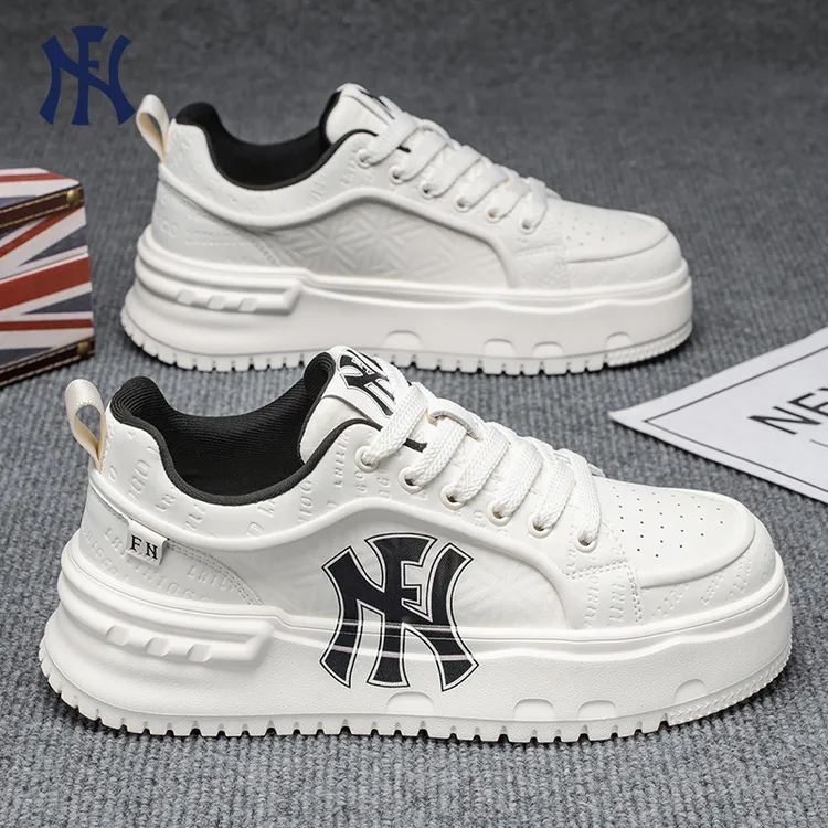 FN男女情侣百搭小白鞋厚底增高板鞋2025秋季运动潮流休闲低帮男鞋