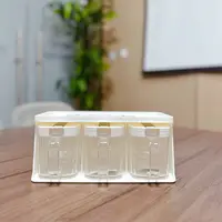 FL 厨房调料盒调味盒 3个组合装自动开合