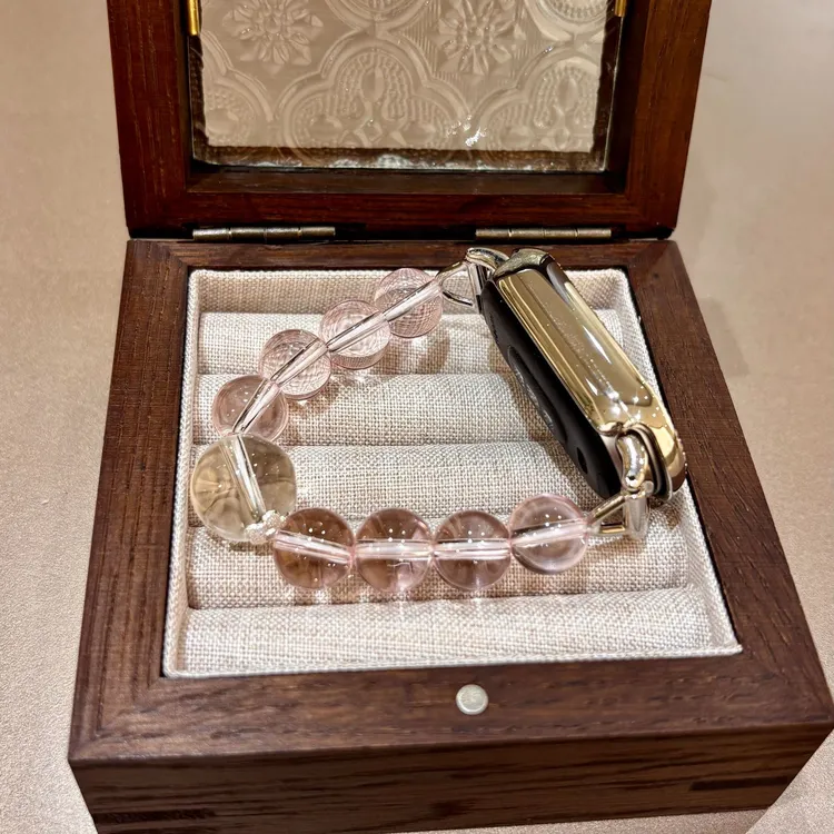 透粉串珠小米手环10手表9pro小米8pro小米789代腕带nfc女