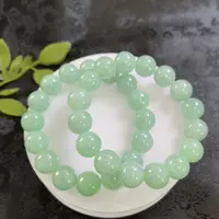 【芬姐珠宝】YM1348 阳绿手串 天然缅甸A货翡翠多样性发一
