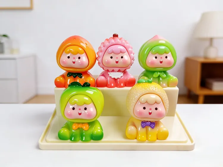 树脂diy渐变实色水果崽崽（粉色梦幻款）