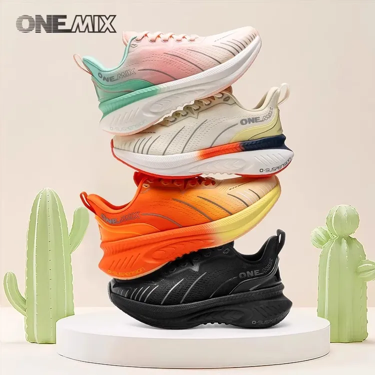 玩觅爆款避震缓震护膝跑鞋女鞋专业跳绳跑步鞋男运动减震超轻