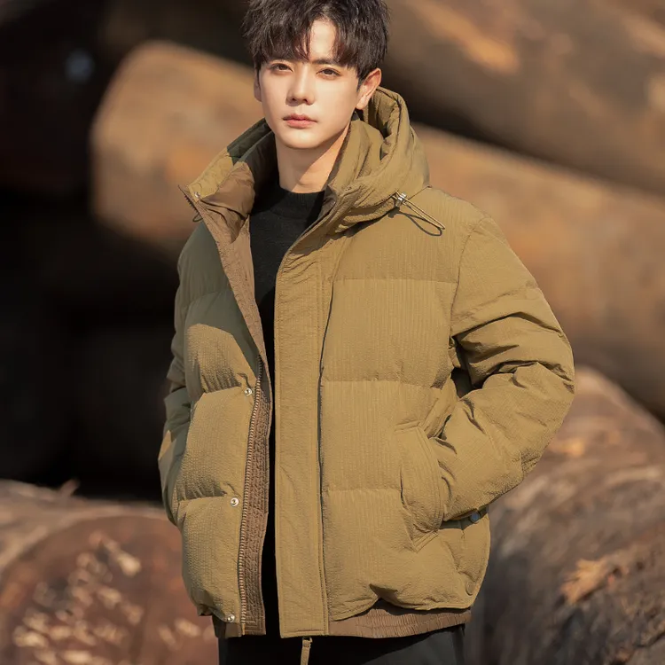 连帽加厚羽绒服男2026新款冬季韩版潮牌短款外套休闲保暖品牌男装