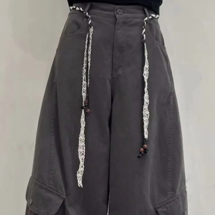 阔腿工装裤新款到货了。