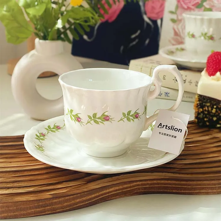【Artslion雅瓷莱】欧式陶瓷咖啡杯碟高级感轻奢下午茶杯女士水杯