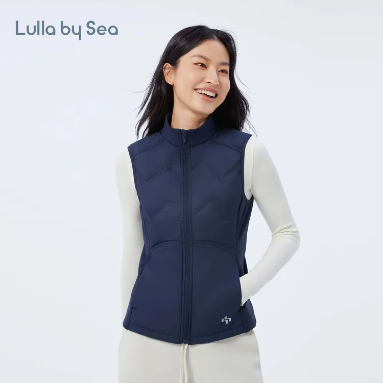 Lightwarm羽绒拼接夹棉马甲户外运动分区保暖背心 | Lulla by Sea