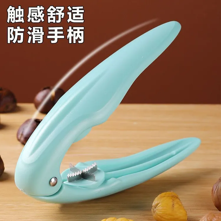 板栗开口器剥栗子剥生板栗刀夹子开壳神器去皮工具家用十字划口机