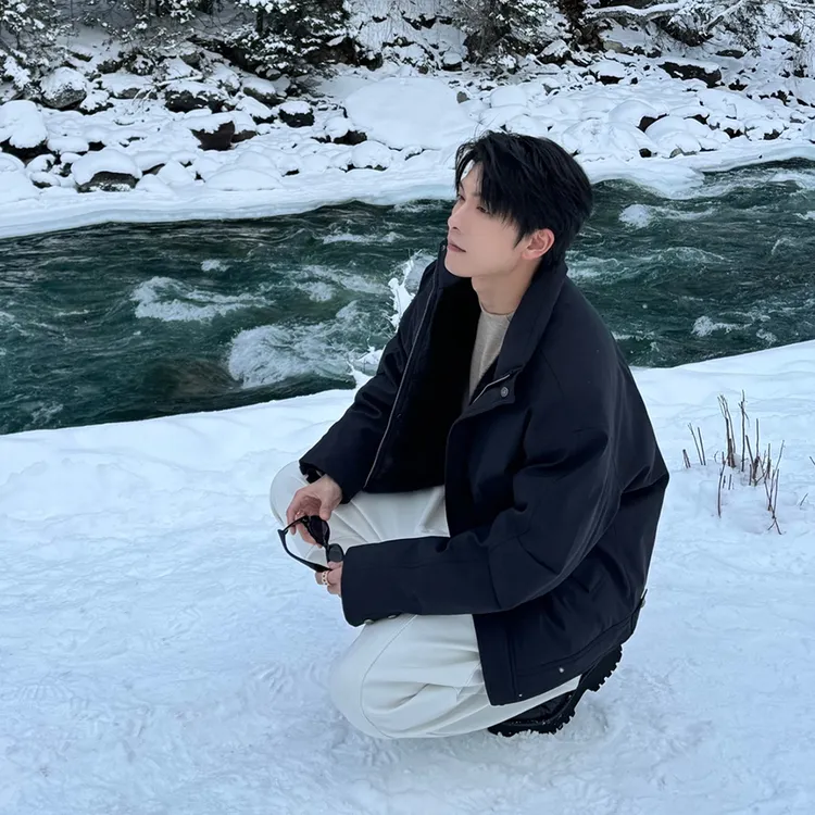 一轩轩轩【雪境软甲】冬季cleanfit加绒高级感男座山雕羽绒服180968
